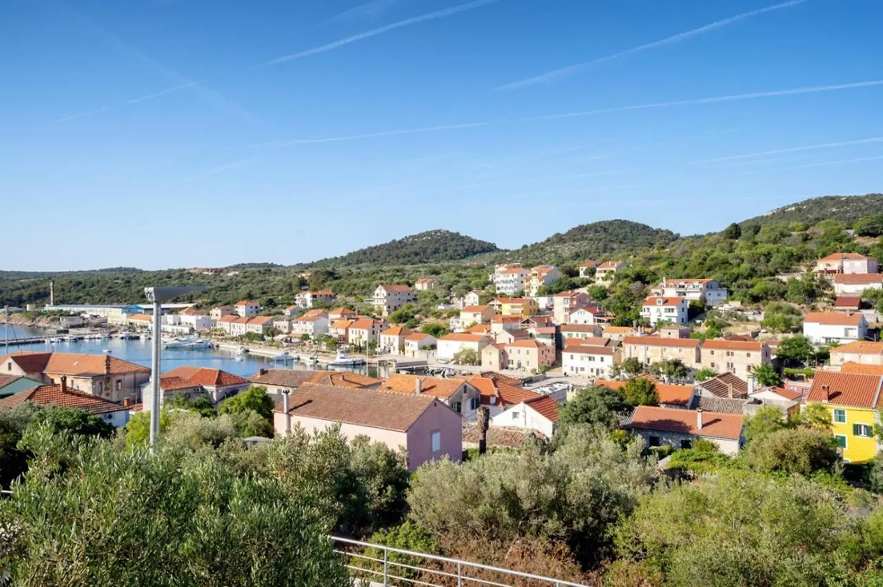 Apartment In Sali With Sea View, Balcony, Air Conditioning, Wi-Fi